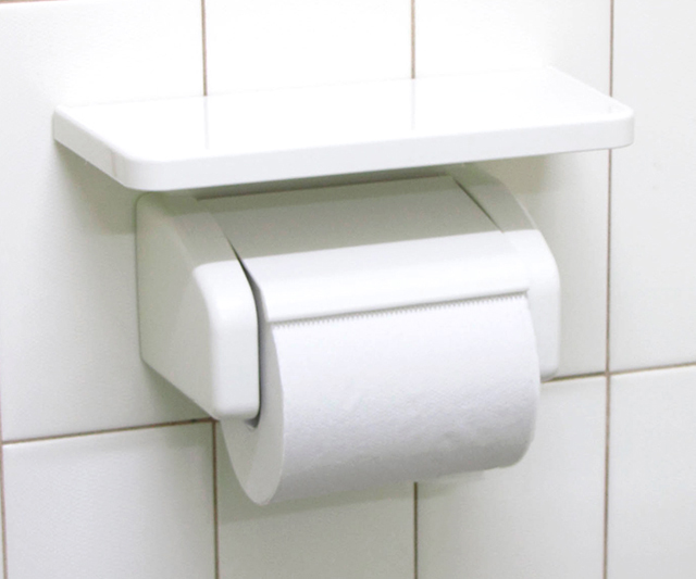 ワンタッチペーパーホルダー棚付き使用方法、取付け方法 | オカ ワンタッチペーパーホルダー棚付き使用方法、取付け方法 | オカ